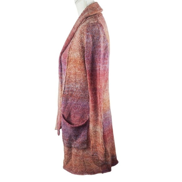 Noble Outfitters Ombre Scarf Cardigan Knit Sweater XS Waterfall Equestrian Long - Picture 8 of 12